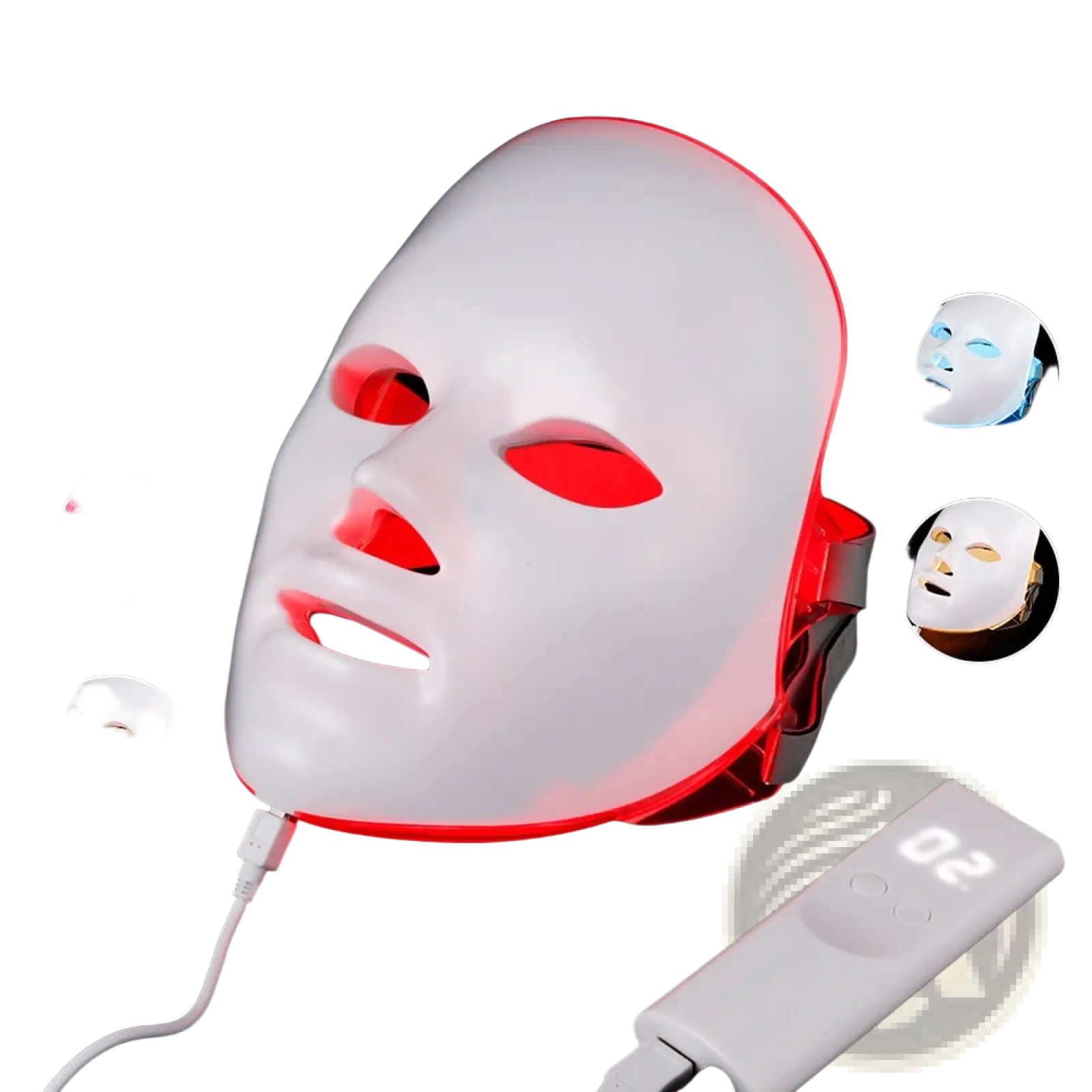 Led Facial Mask 7 Color Red Light Photon Skin Therapy